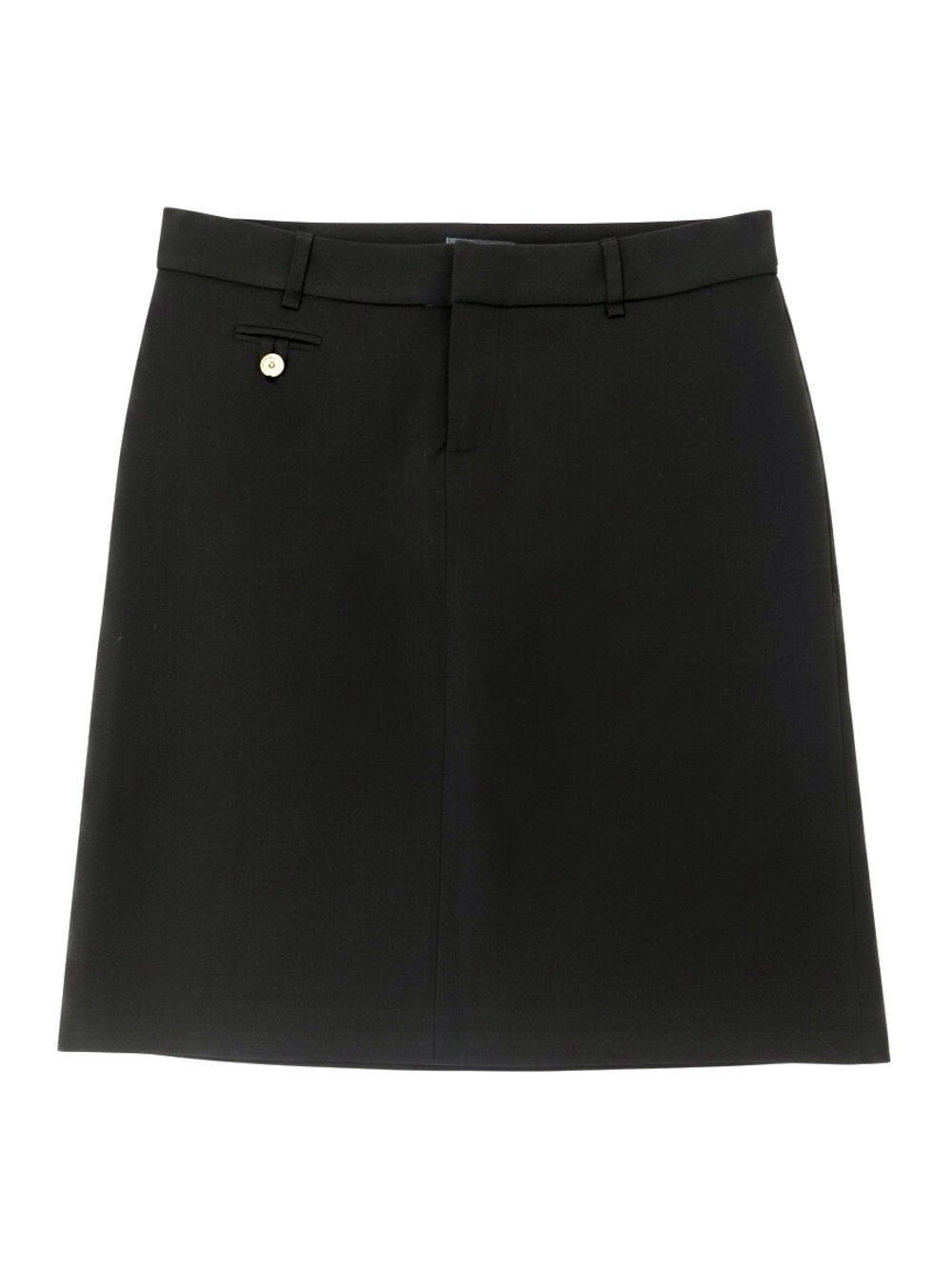 Mossimo Skirt Women 4 Black Pencil Straight Stretch Lined Suiting Work Corporate